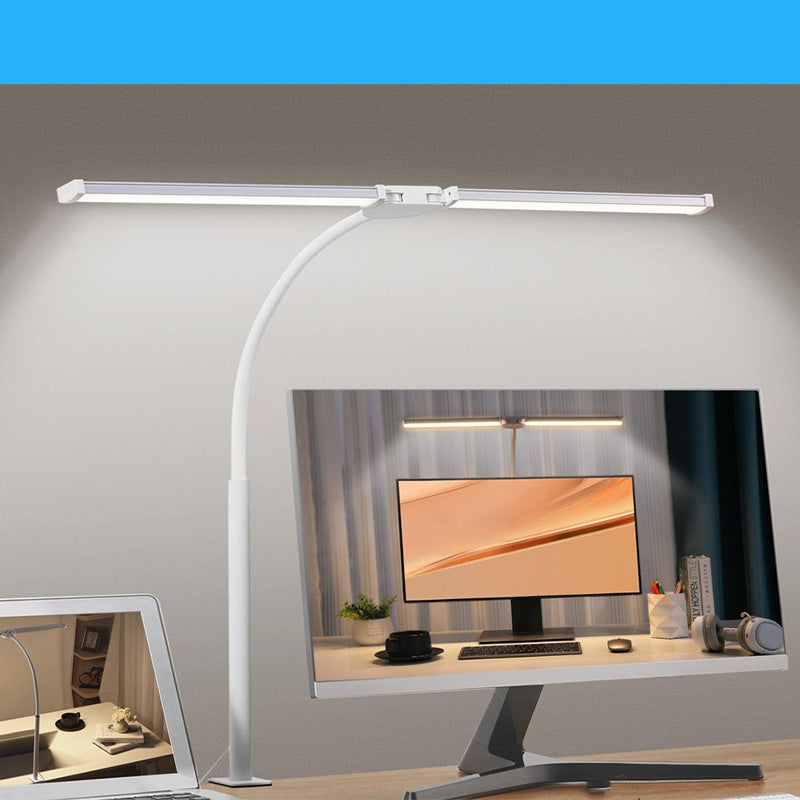 Lampe de Bureau LED Double Tête DeskHarmony – Protection des Yeux & Éclairage 360°