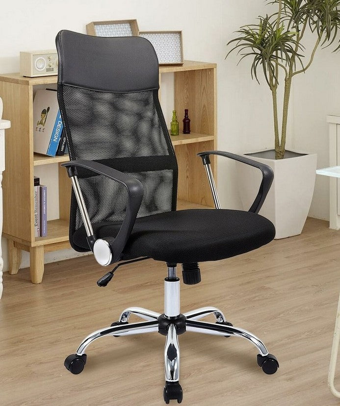 Chaise de Bureau Ergonomique en Maille Respirante – Noir
