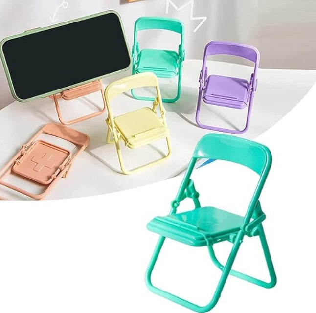Mini Chaise Support pour Smartphone – Accessoire Créatif & Fonctionnel de Bureau