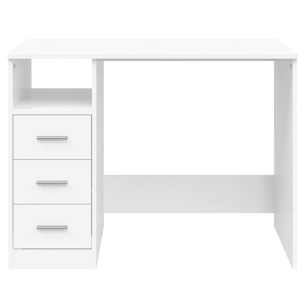 Bureau Compact avec Tiroirs 102 cm – Design Moderne & Rangement Intégré | DeskHarmony
