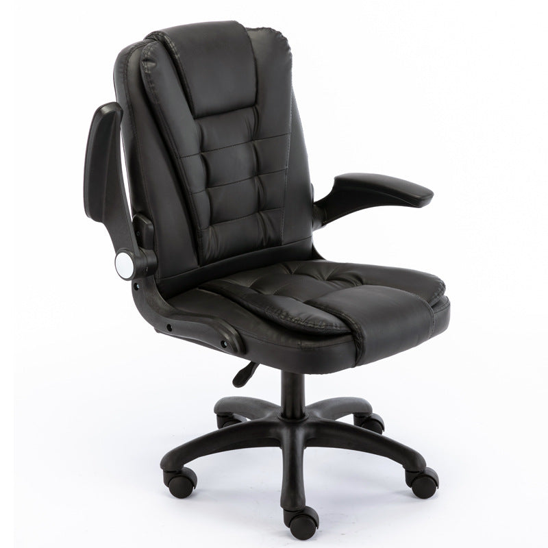 Fauteuil de Bureau Inclinable – Similicuir & Pieds au Choix