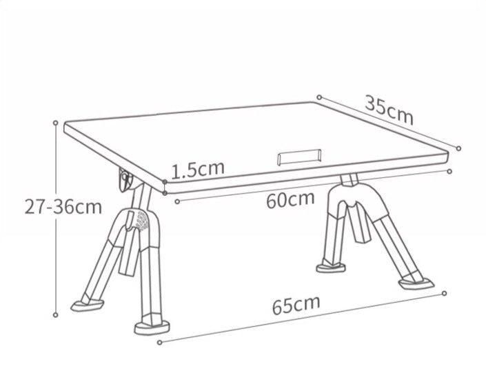 Table Pliante Réglable – Bureau Nomade & Apprentissage à Domicile