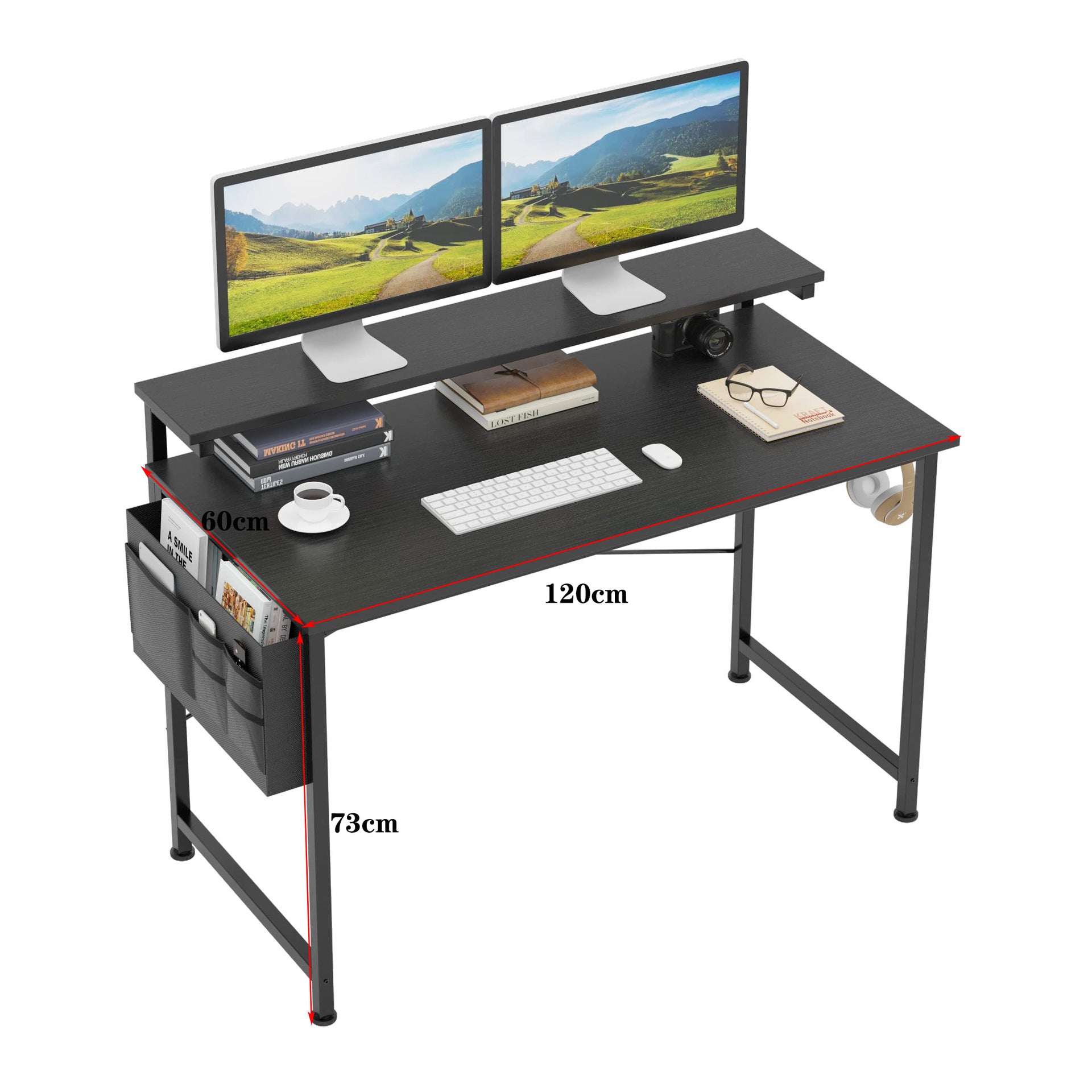 Bureau Moderne avec Poche Latérale – 120 × 60 cm