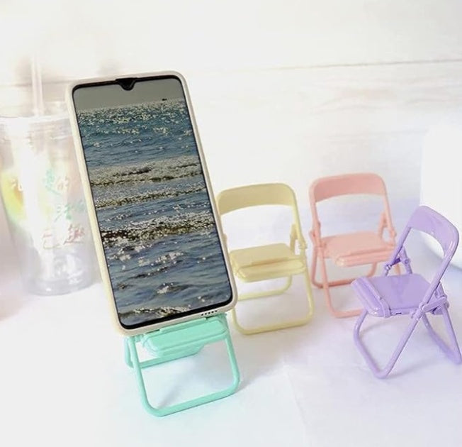 Mini Chaise Support pour Smartphone – Accessoire Créatif & Fonctionnel de Bureau