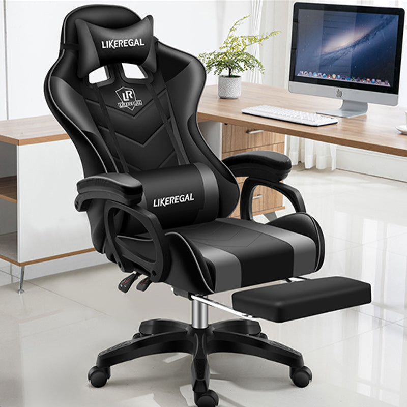 Fauteuil de Bureau Ergonomique DeskHarmony avec Repose-Pieds – Dossier Inclinable Grand Angle & Confort Haute Densité
