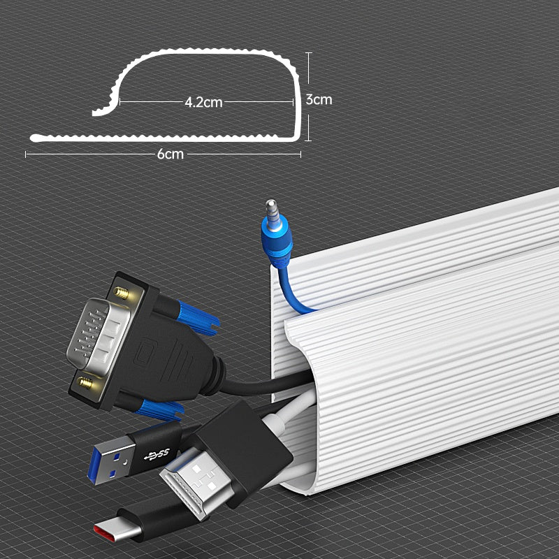 Rack de Gestion des Câbles – Fixation Sous Bureau & Design Discret