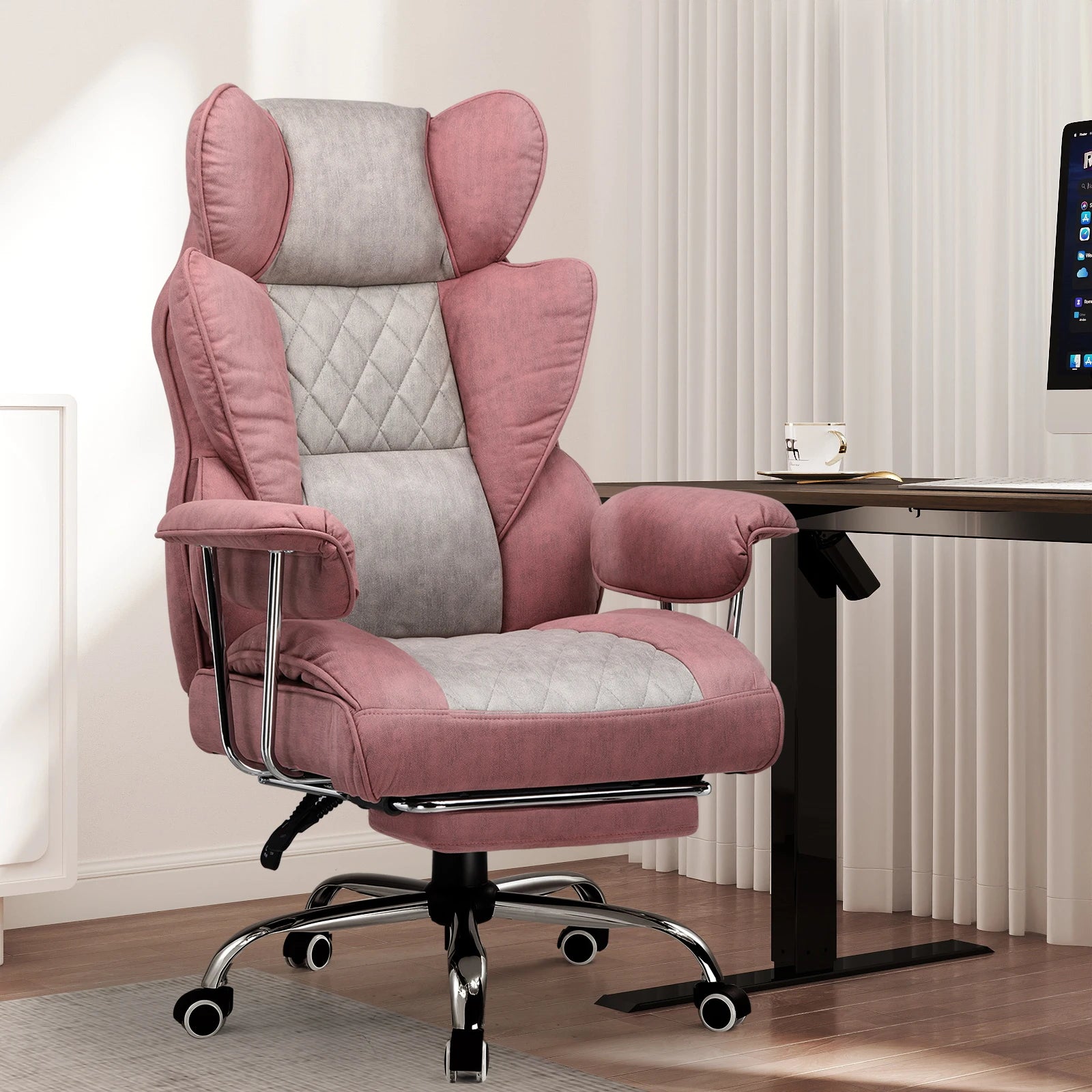 GTPLAYER – Chaise Bureau Ergonomique avec Ressorts Lombaires