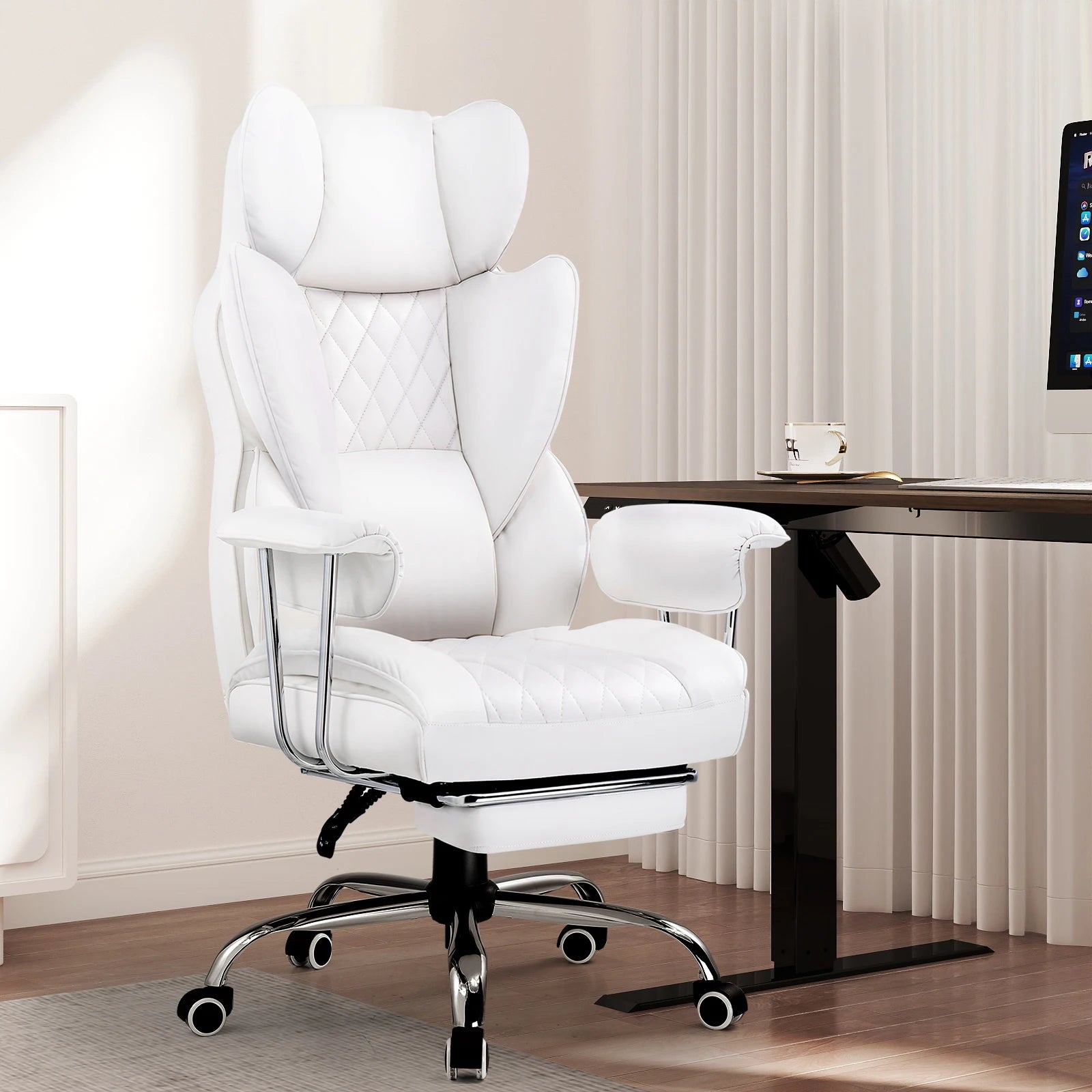 GTPLAYER – Chaise Bureau Ergonomique avec Ressorts Lombaires