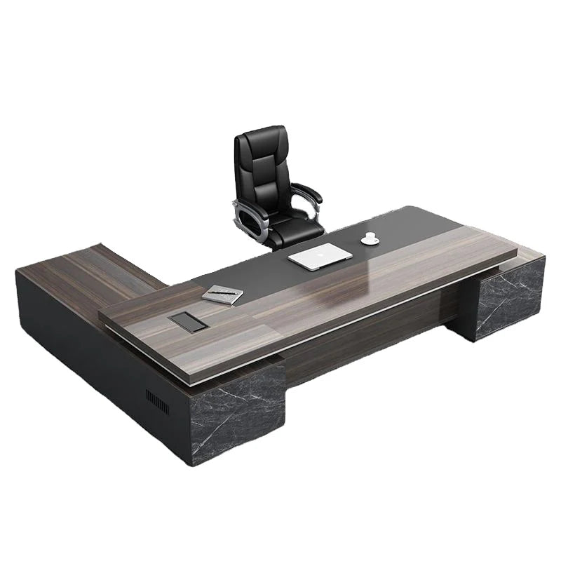 Bureau Exécutif Moderne – Surface Anti Rayures & Extension Modulable – DeskHarmony