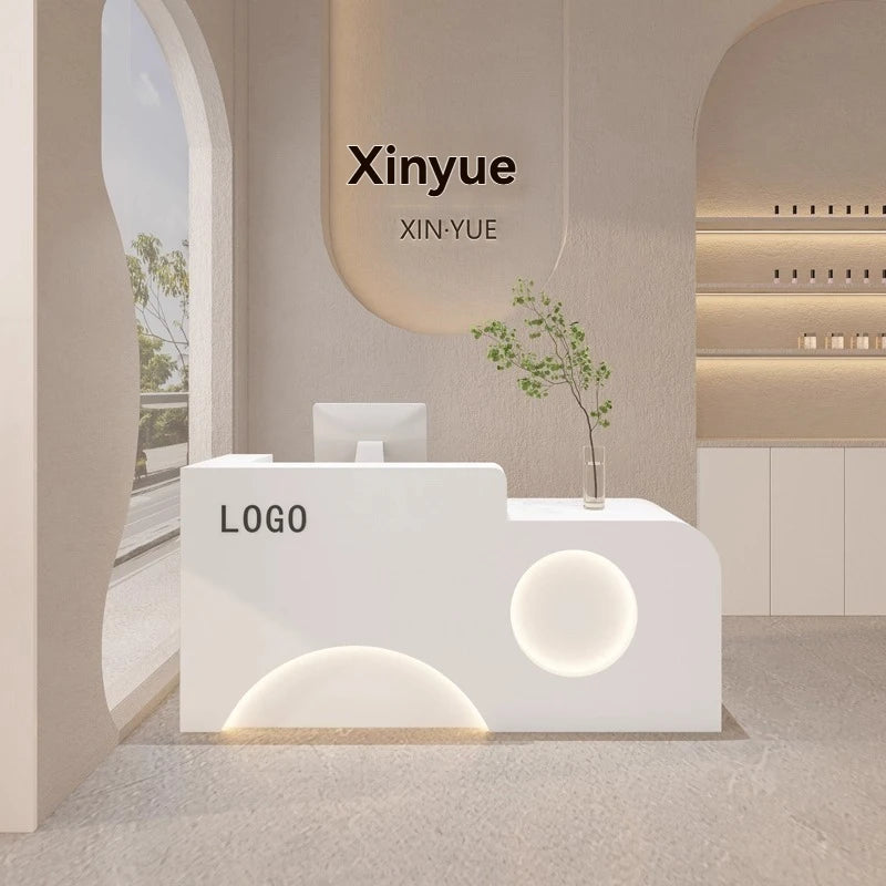 Banque d'Accueil "L'Inspirante" – Design Eco-Urbain par DeskHarmony