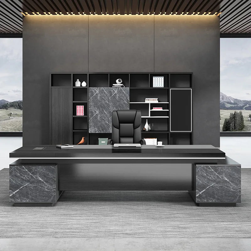 Bureau Exécutif Moderne – Surface Anti Rayures & Extension Modulable – DeskHarmony