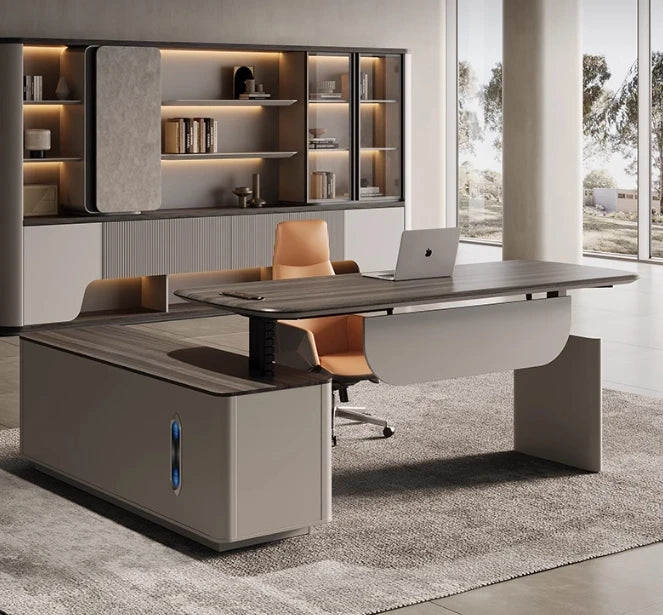 Bureau "Elite Modular L-Shape" – Le Sommet de l'Adaptabilité Professionnelle