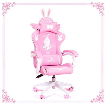 Fauteuil "Rose-Enchantée" – L'Élégance Gaming & Détente