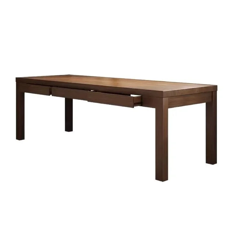 Bureau Double 2 Personnes DeskHarmony avec Étagères de Rangement – Grand Bureau Droit Extra-Long au Design Moderne pour Bureau et Télétravail