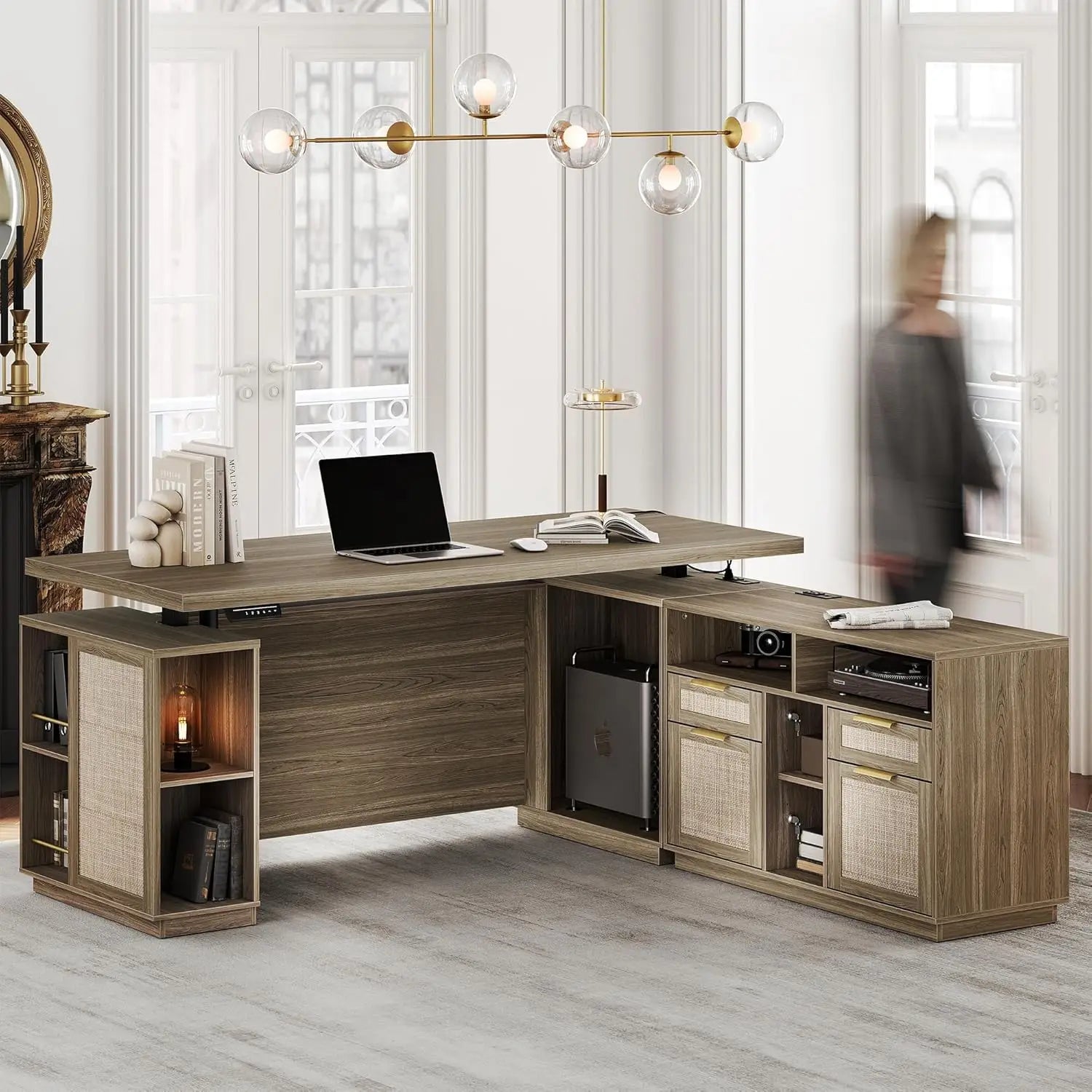 Bureau d'Angle Exécutif "Odyssée-Pro" – Le Sommet de l'Ergonomie par DeskHarmony