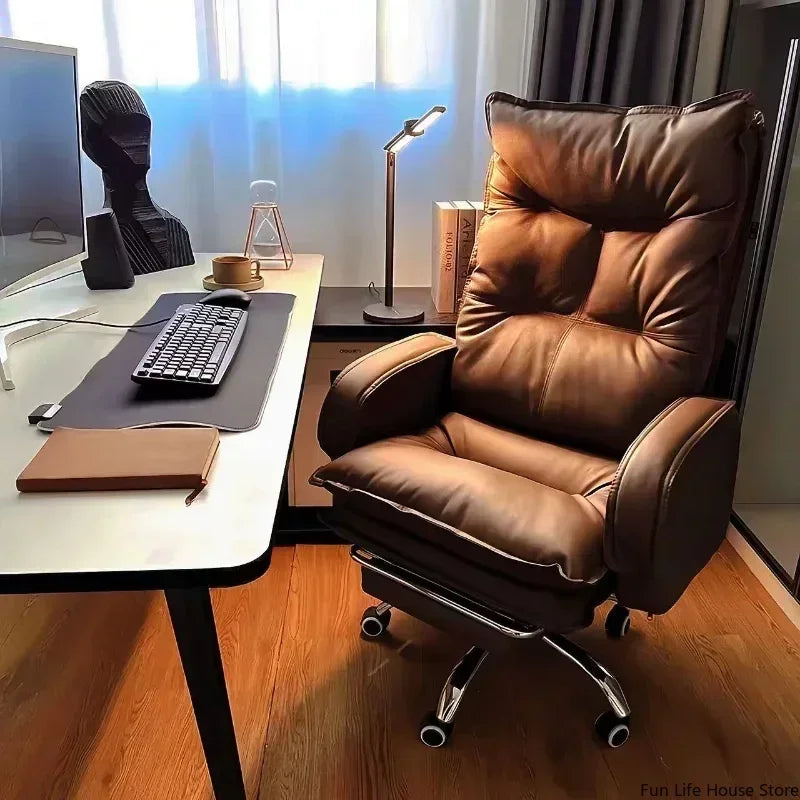 Chaise de Bureau Moderne – Fauteuil de Direction Confortable & Pivotant (Hauteur Réglable)