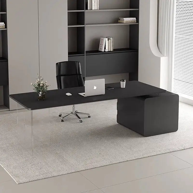 Bureau de Réception "Lumina" – Élégance Italienne & Transparence