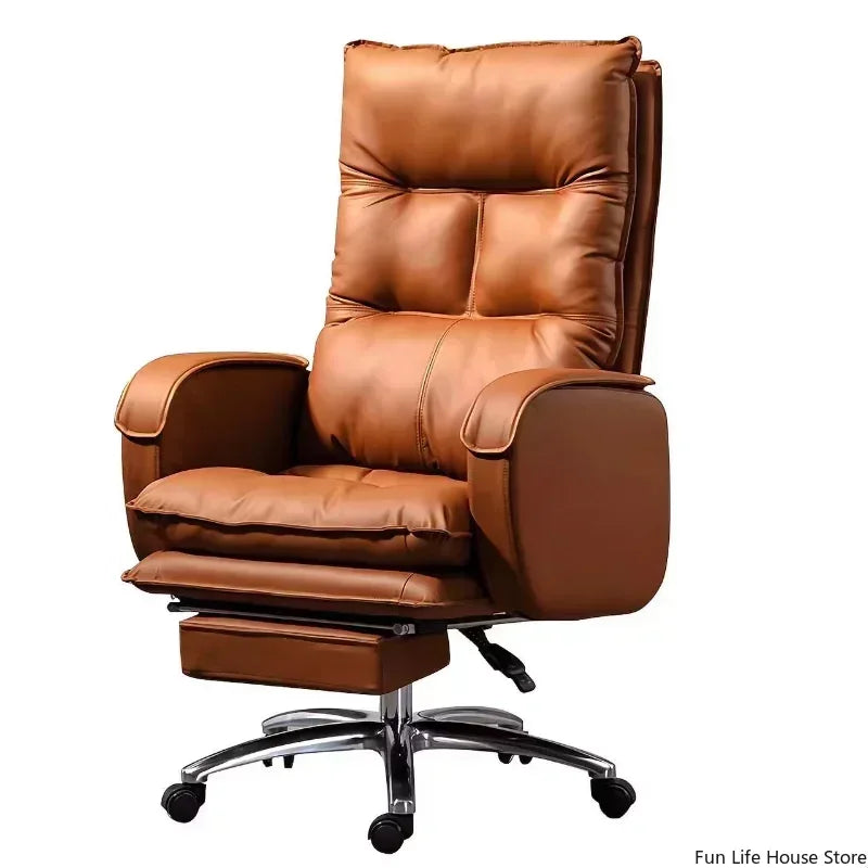 Chaise de Bureau Moderne – Fauteuil de Direction Confortable & Pivotant (Hauteur Réglable)