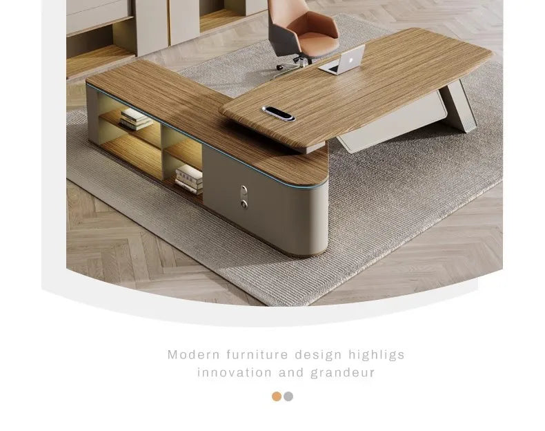 Bureau en L avec Tiroirs – Table de Travail Pliable & Modulable – DeskHarmony