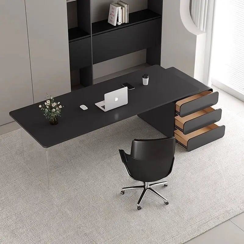 Bureau de Réception "Lumina" – Élégance Italienne & Transparence