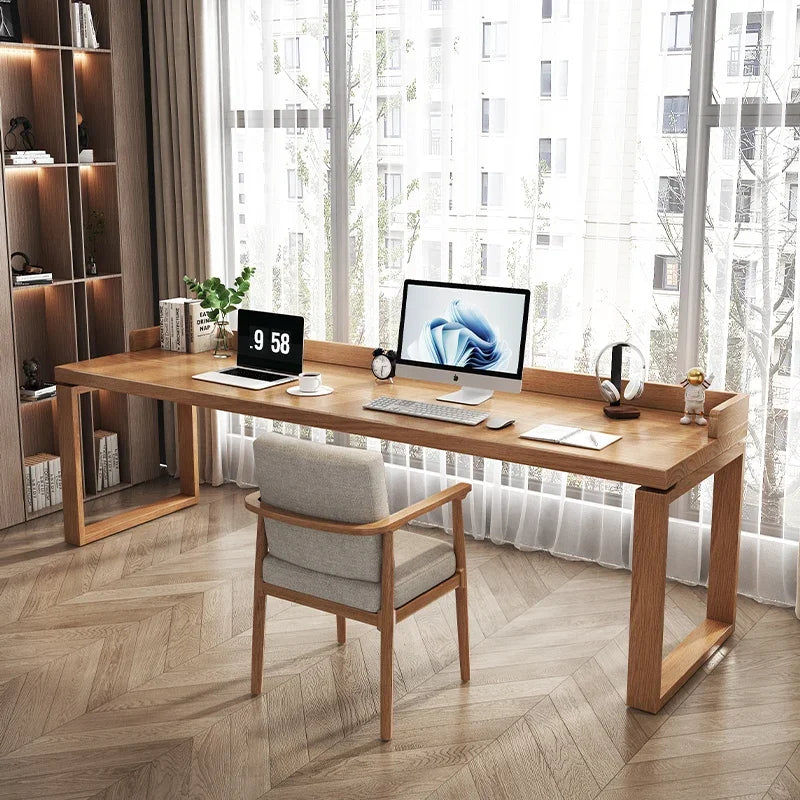 Bureau Double "Essential Solid" – Minimalisme & Robustesse