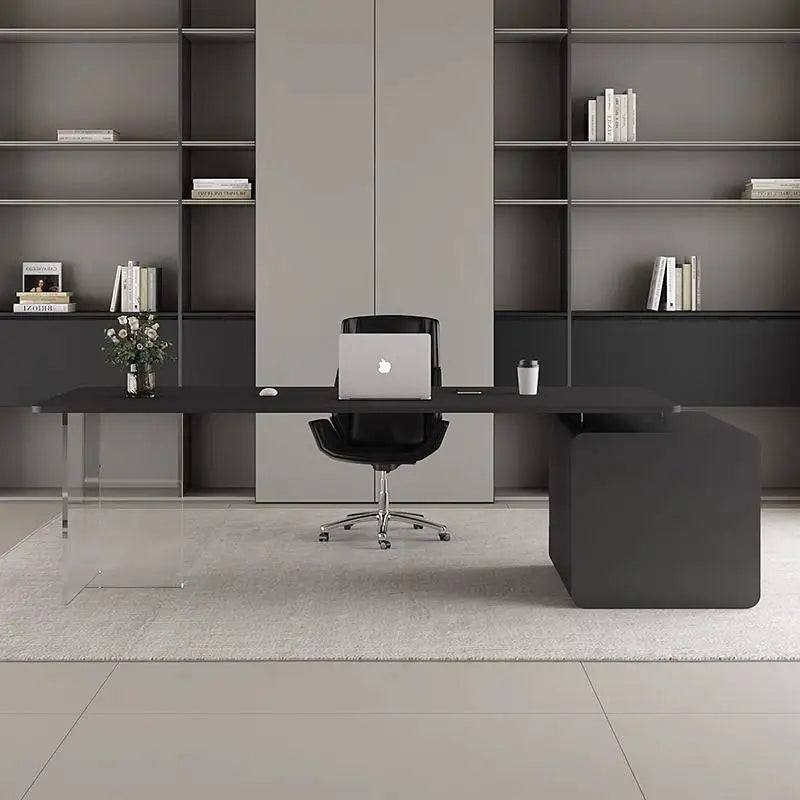 Bureau de Réception "Lumina" – Élégance Italienne & Transparence
