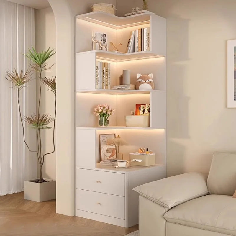 Bibliothèque d'Angle "Horizon" – 180cm de Design et Sérénité