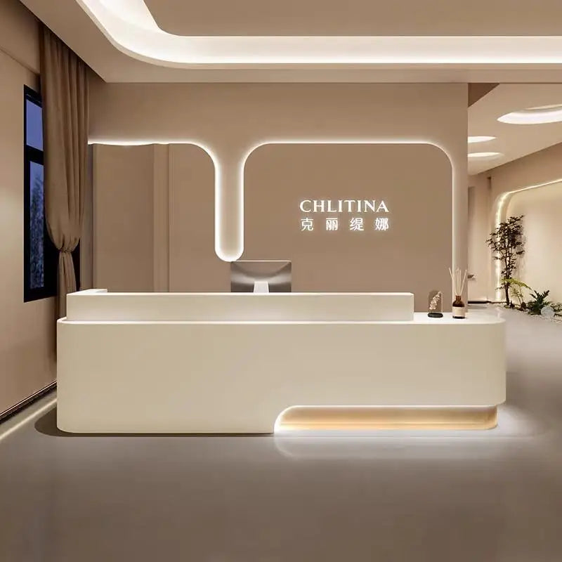 Banque d'Accueil "Le Monarque" – Le Sur-Mesure de Luxe par DeskHarmony