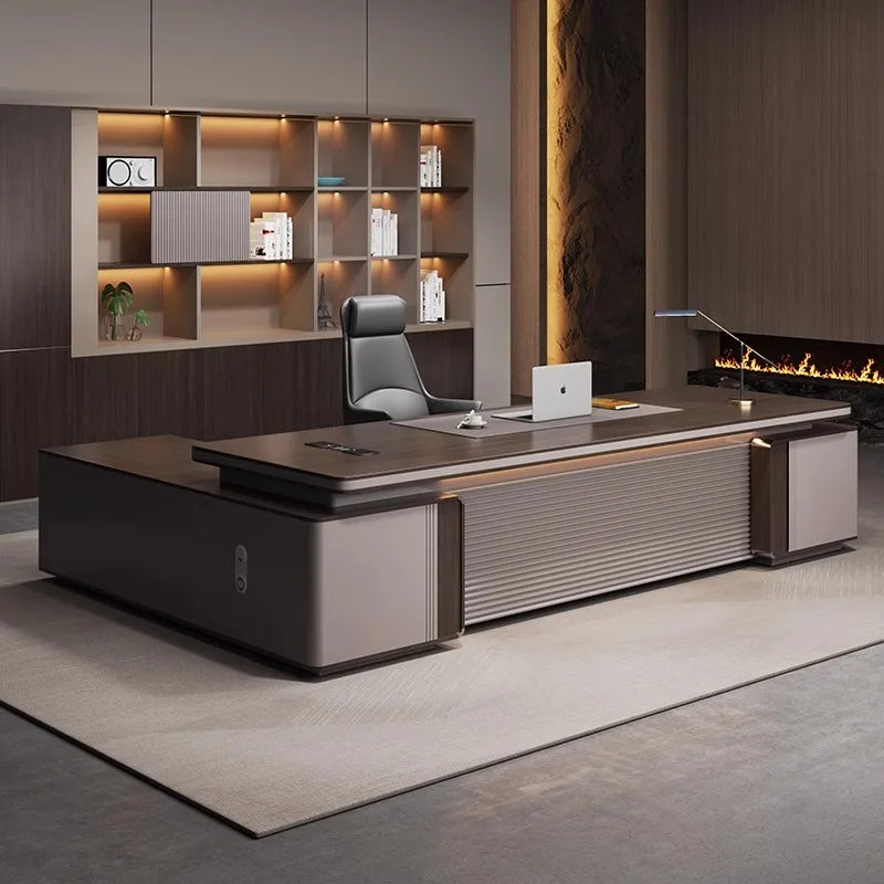 Bureau en L avec Meuble Latéral – Design Moderne & Rangement Intégré – DeskHarmony