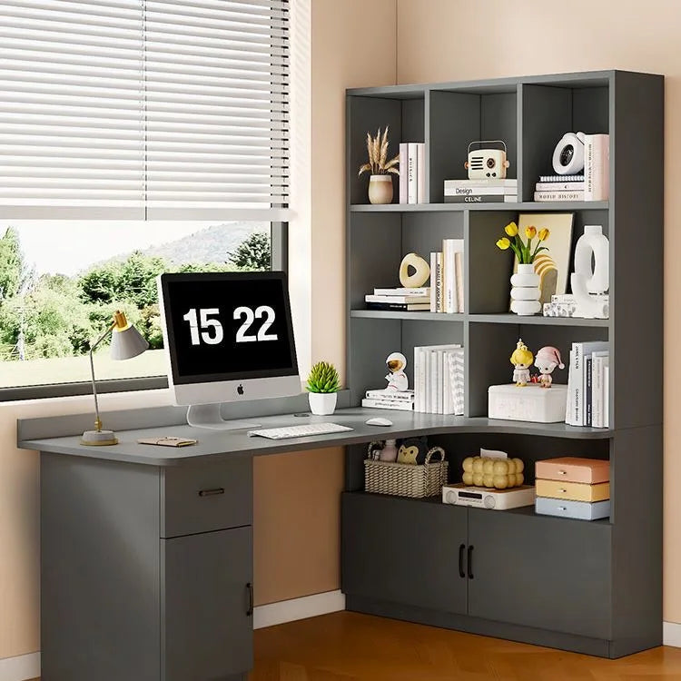 Bureau d’Angle avec Grand Rangement – Design Moderne & Fonctionnel