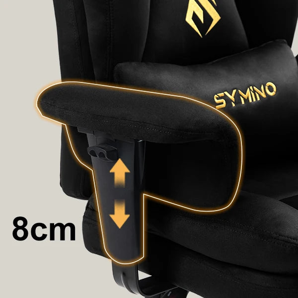 Chaise Bureau & Gaming – Style Sofa, Suédine Douce & Repose‑Pieds Intégré