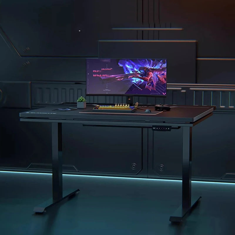 Bureau Assis Debout 120 cm – Table Informatique Moderne avec Réglage Mémoire Manuel