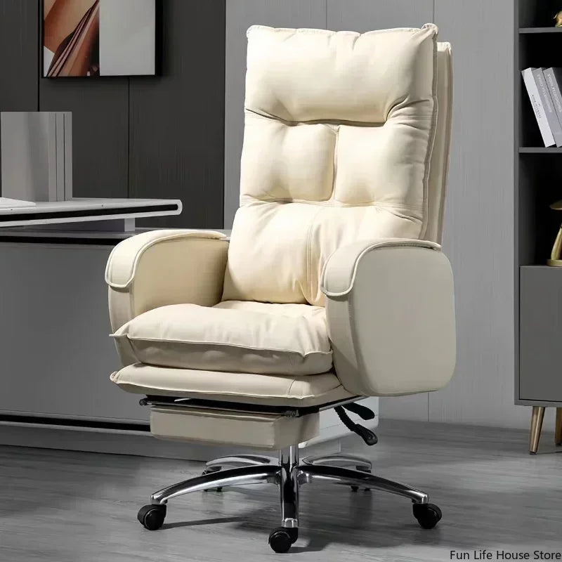 Chaise de Bureau Moderne – Fauteuil de Direction Confortable & Pivotant (Hauteur Réglable)