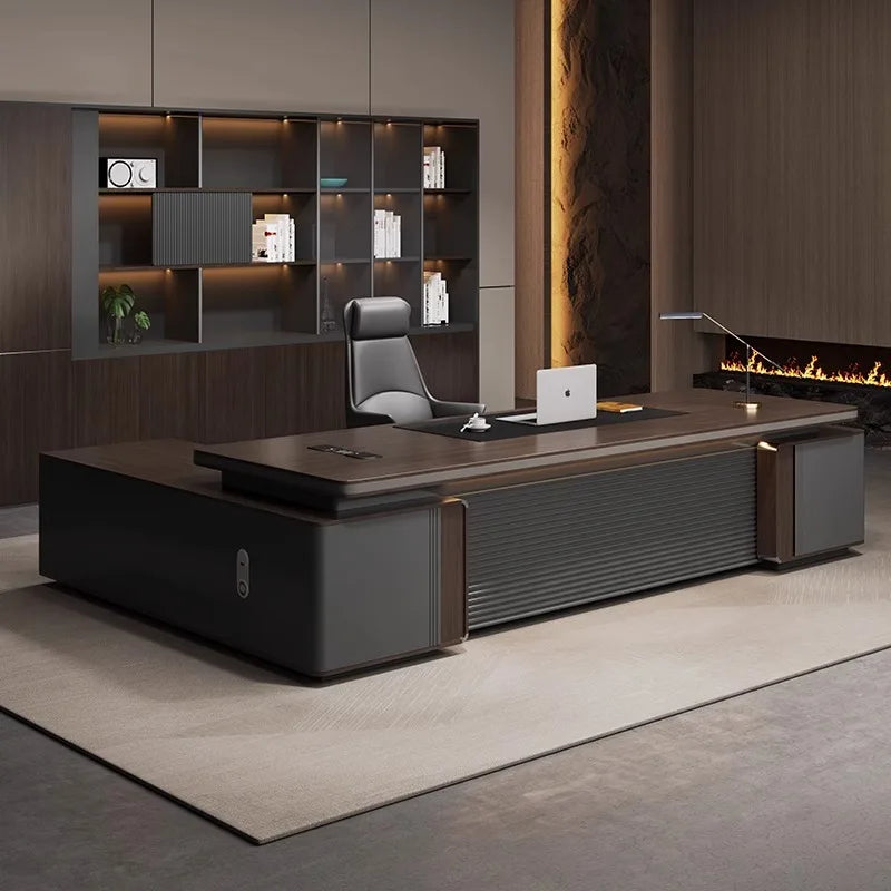 Bureau en L avec Meuble Latéral – Design Moderne & Rangement Intégré – DeskHarmony