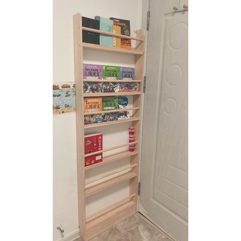 Bibliothèque Verticale Minimaliste DeskHarmony™ – Étagère en Bois Multiniveaux