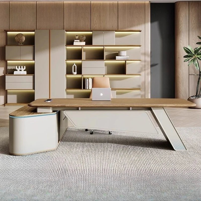 Bureau en L avec Tiroirs – Table de Travail Pliable & Modulable – DeskHarmony