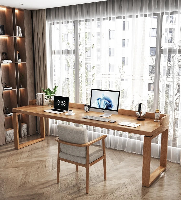 Bureau Double "Essential Solid" – Minimalisme & Robustesse