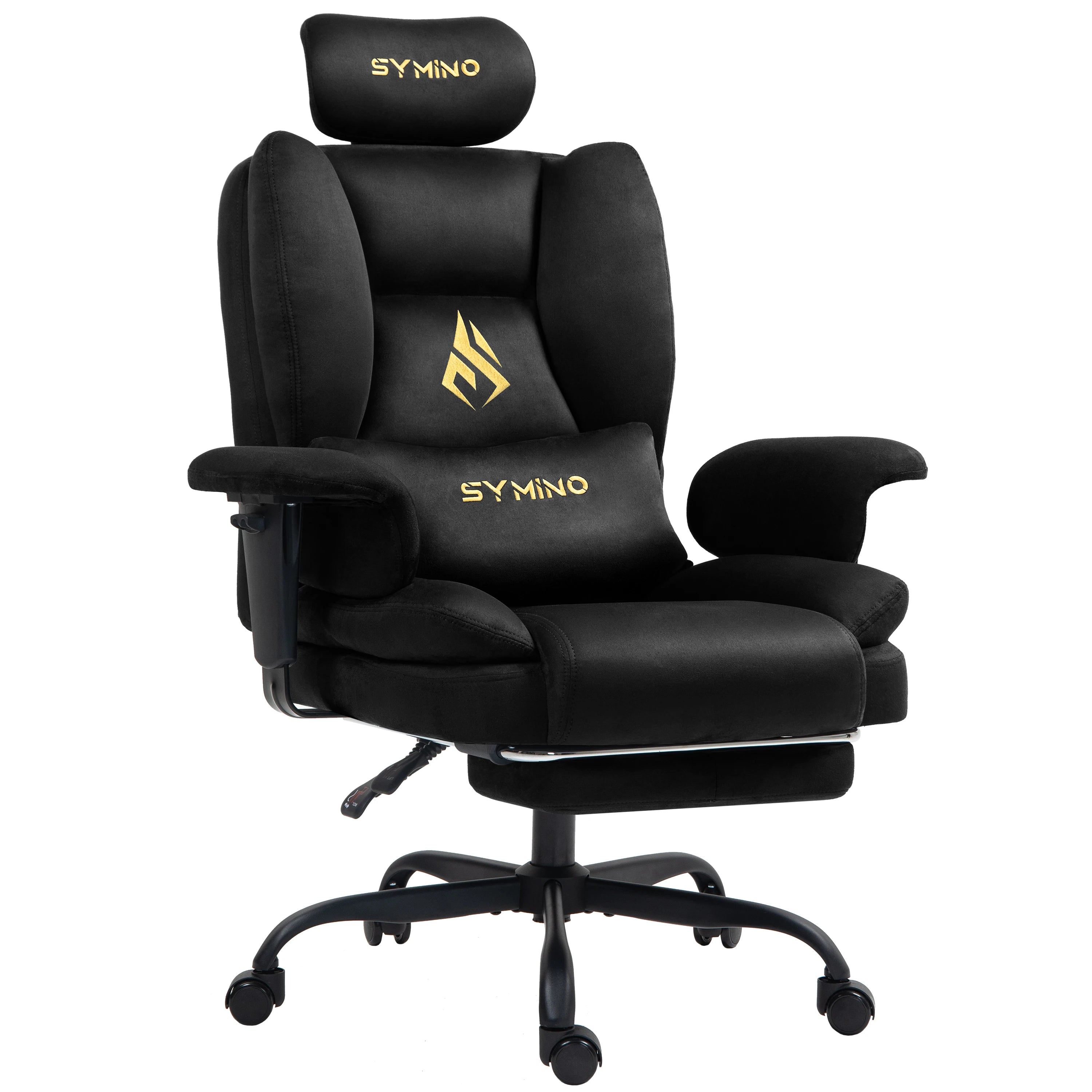 Chaise Bureau & Gaming – Style Sofa, Suédine Douce & Repose‑Pieds Intégré