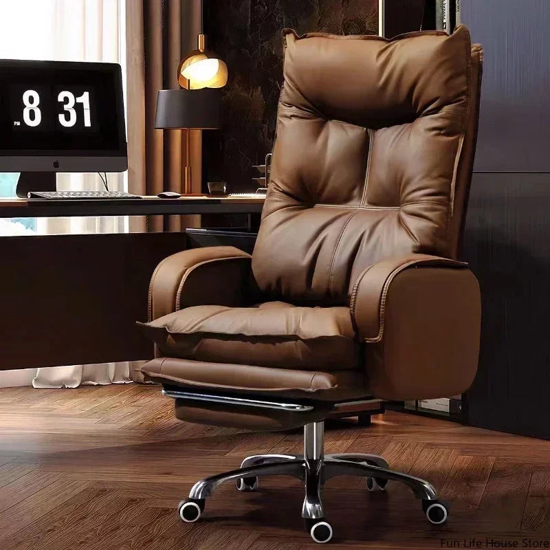 Chaise de Bureau Moderne – Fauteuil de Direction Confortable & Pivotant (Hauteur Réglable)