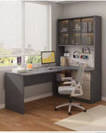 Bureau d’Angle avec Étagère Intégrée – Design Fonctionnel & Élégant