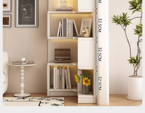 Bibliothèque d'Angle "Horizon" – 180cm de Design et Sérénité