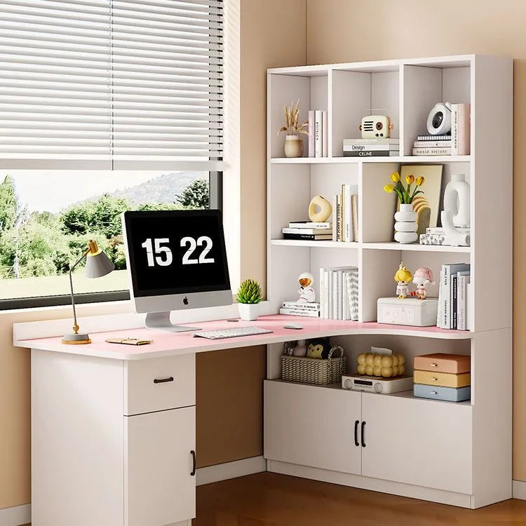 Bureau d’Angle avec Grand Rangement – Design Moderne & Fonctionnel