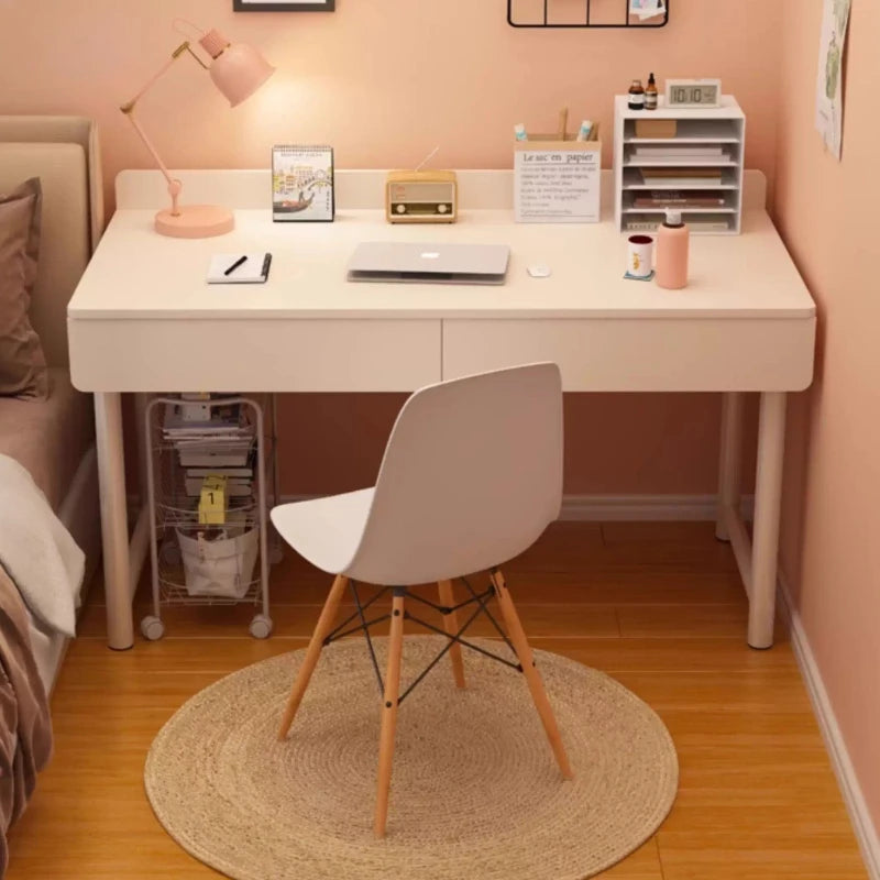 Bureau enfant / ado blanc moderne – DeskHarmony – Design minimaliste