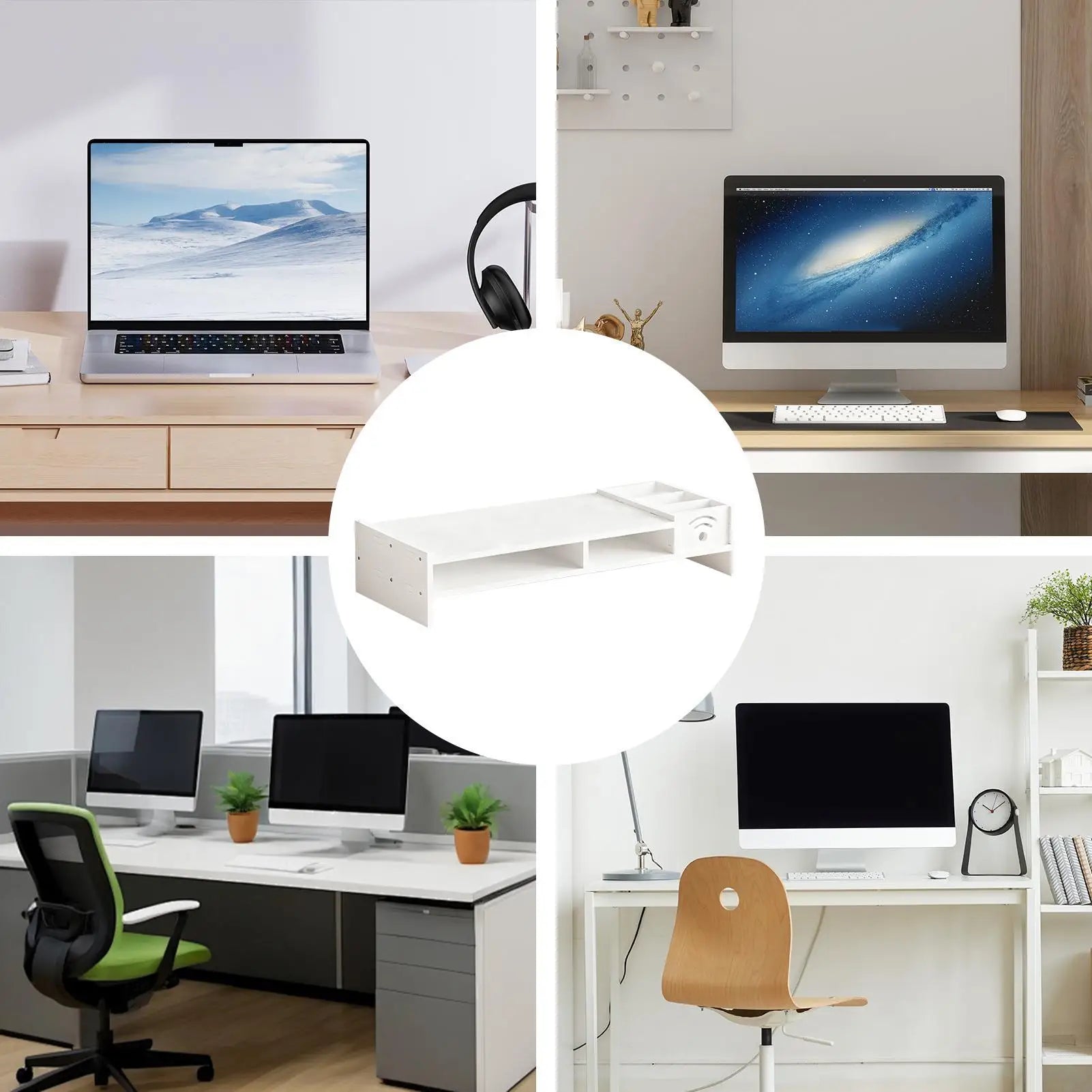 Support d'Écran "Amplitude" – L'Ergonomie à Double Niveau par DeskHarmony