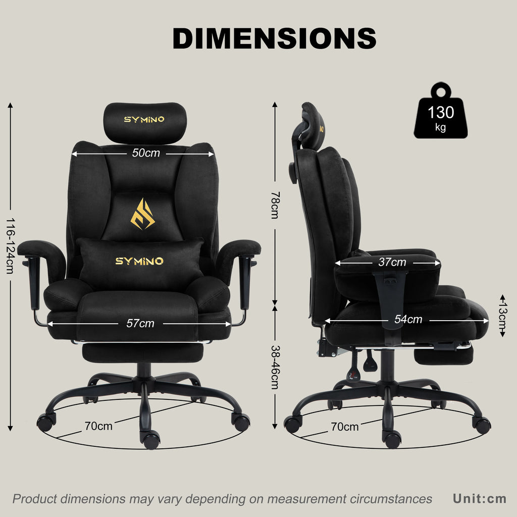 Chaise Bureau & Gaming – Style Sofa, Suédine Douce & Repose‑Pieds Intégré