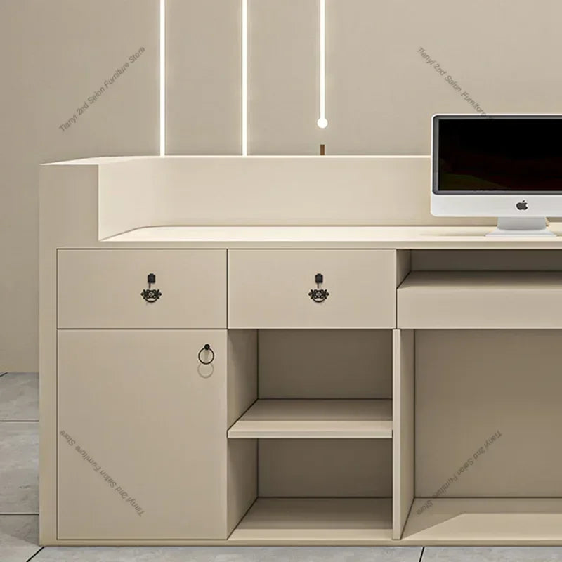 Banque d'Accueil "L'Ambre" – L'Élégance Italienne par DeskHarmony