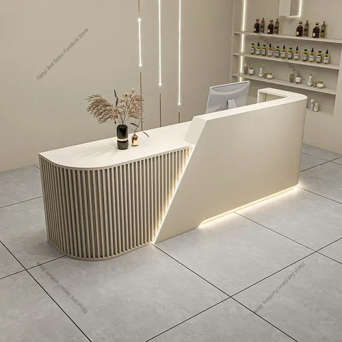 Banque d'Accueil "L'Ambre" – L'Élégance Italienne par DeskHarmony