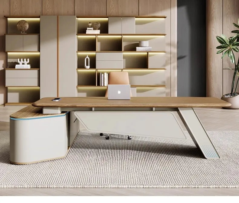 Bureau en L avec Tiroirs – Table de Travail Pliable & Modulable – DeskHarmony