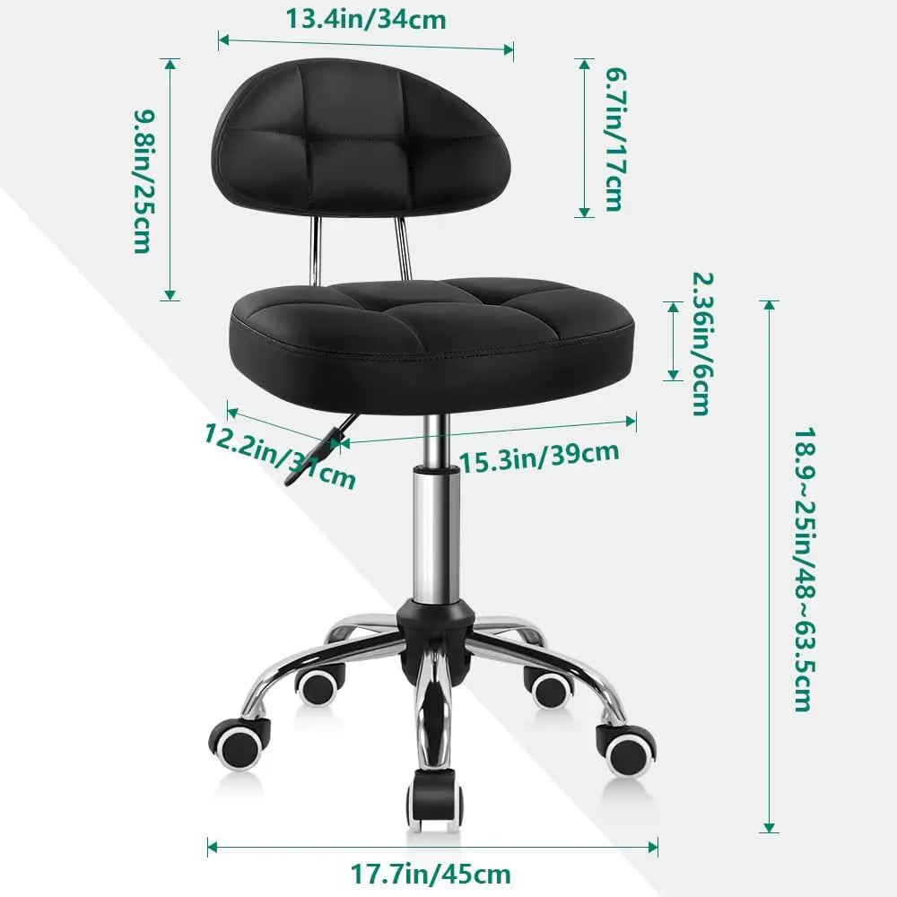 Tabouret "Zenith-Rolling" – Confort & Mobilité Absolue
