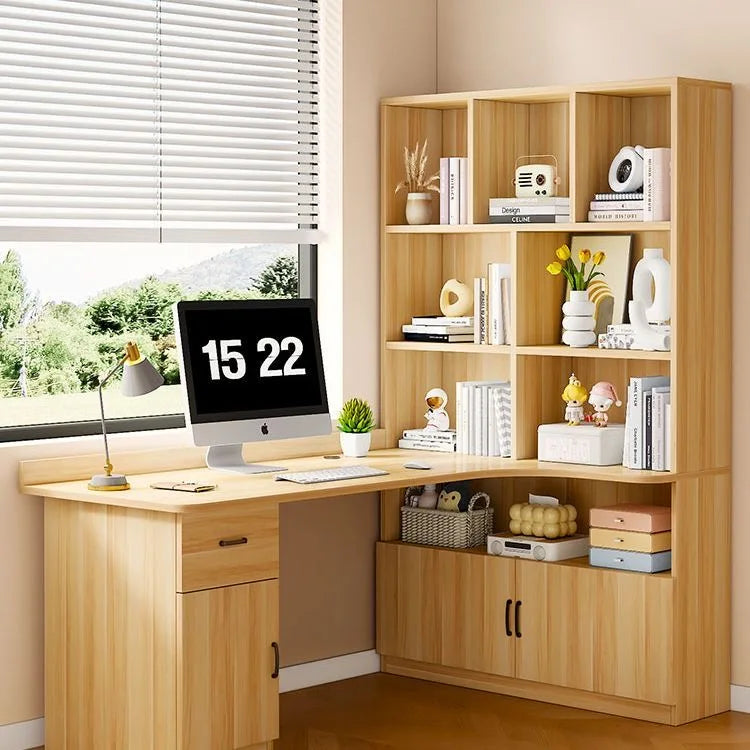 Bureau d’Angle avec Grand Rangement – Design Moderne & Fonctionnel